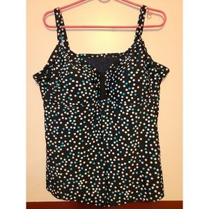 🆕️ Croft & Barrow Polka Dot Flyaway Tankini Top